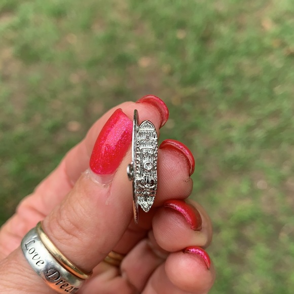 Vintage Sterling Cruise Ship Circle Disc Charm - Picture 6 of 16